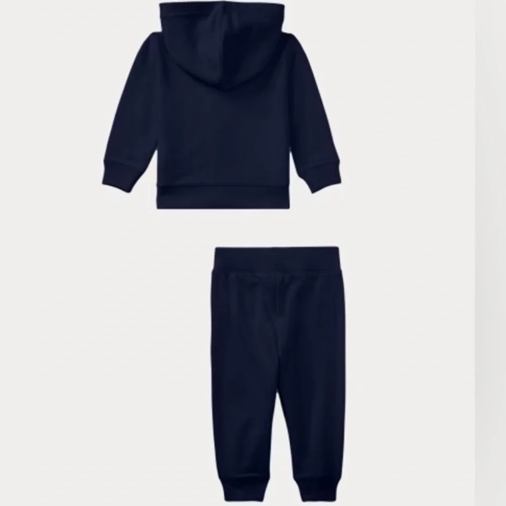 Polo Ralph Lauren Bear French Terry Hoodie & Pant Set 9 mo.